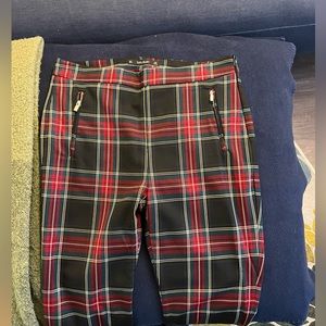 Zara plaid pant size 10